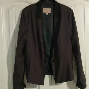 Banana Republic Gray Black Fitted Dinner Jacket